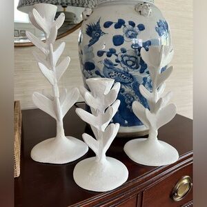 Anthropologie Flora Taper Candlesticks